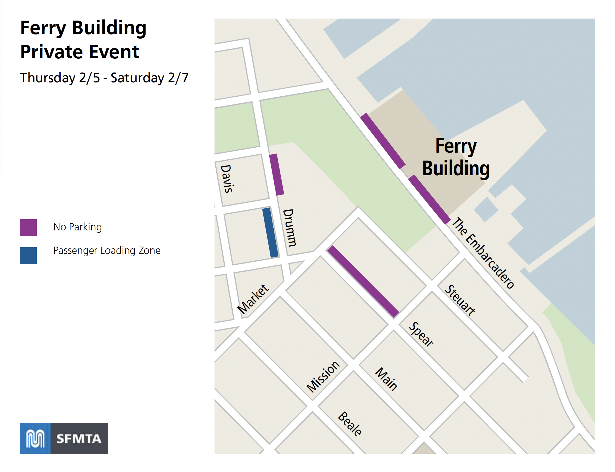 Super Bowl road closures in San Francisco
